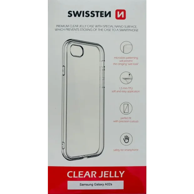 Husa Cover Swissten Silicon Jelly pentru Samsung Galaxy A02s Transparent