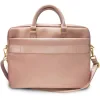 Geanta Laptop Guess PU Saffiano Vintage Script 15/16 Pink