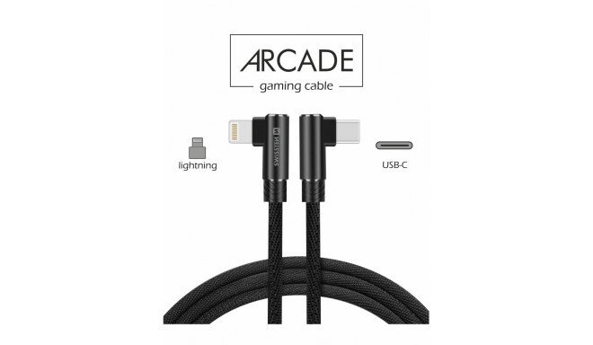 Cablu Date Swissten Arcade Type-C to Lightning 1.2m Negru thumb