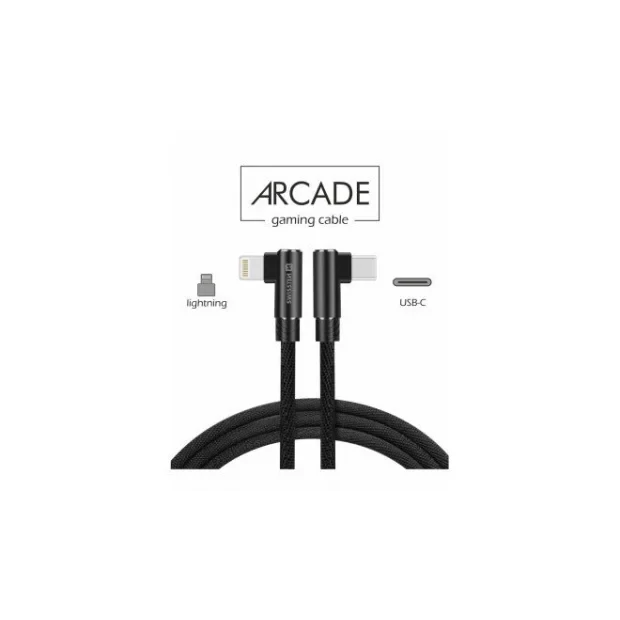 Cablu Date Swissten Arcade Type-C to Lightning 1.2m Negru