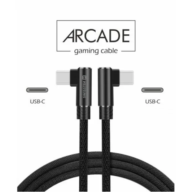 Cablu Date Swissten Arcade Type-C to Type-c 1.2m Negru