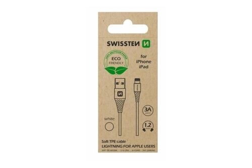 Cablu Date Swissten Arcade USB to Lightning 1.2 Alb (Ambalaj Eco) thumb