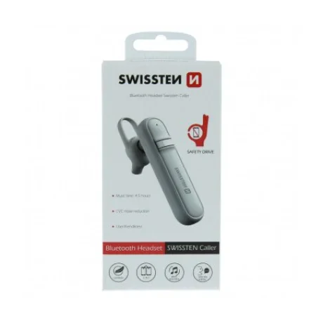 Casca Bluetooth Swissten Caller BT 5.0 Alb
