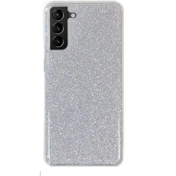 Husa Cover Fashion Glitter pentru Samsung Galaxy S21 Argintiu thumb