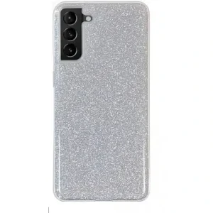 Husa Cover Fashion Glitter pentru Samsung Galaxy S21 Argintiu