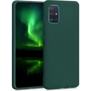 Husa Cover Silicon Slim Mat pentru Samsung Galaxy A51 Verde