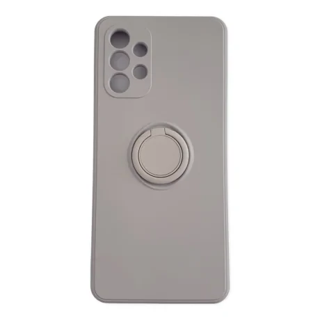 Husa Cover Silicon Finger Grip pentru Samsung A52/A52 5G Gri