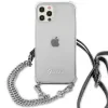 Husa Cover Guess Chain and Script PC 4G pentru iPhone 12/12 Pro Clear
