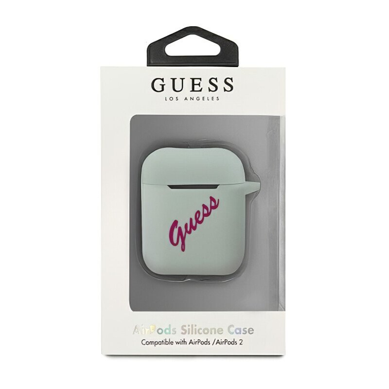 Husa Airpods Guess Vintage GUACA2LSVSBF pentru Airpods 1/2 Blue thumb