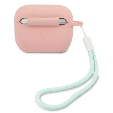 Husa Airpods Guess Vintage GUACAPLSVSPG pentru Airpods Pro Pink