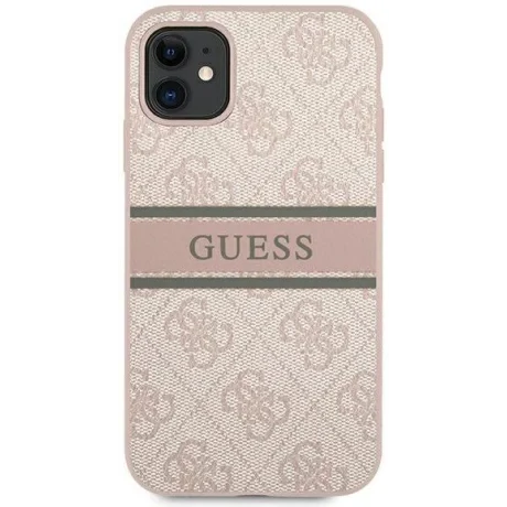 Husa Cover Guess Printed Stripe pentru iPhone 11 Pink