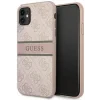 Husa Cover Guess Printed Stripe pentru iPhone 11 Pink