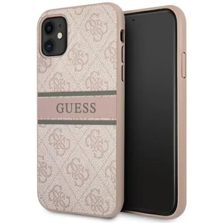 Husa Cover Guess Printed Stripe pentru iPhone 11 Pink