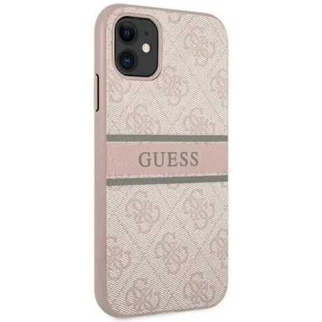 Husa Cover Guess Printed Stripe pentru iPhone 11 Pink
