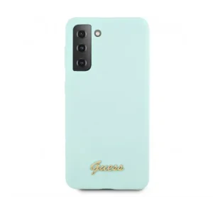 Husa Cover Guess Silicone Metal Logo pentru Samsung Galaxy S21 Plus GUHCS2MLSLMGLB Mint