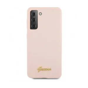 Husa Cover Guess Silicone Metal Logo pentru Samsung Galaxy S21 Plus GUHCS2MLSLMGLP Pink