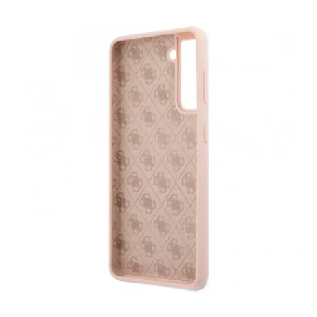 Husa Cover Guess Silicone Metal Logo pentru Samsung Galaxy S21 Plus GUHCS2MLSLMGLP Pink