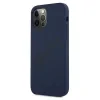 Husa Cover Guess Silicone pentru iPhone 12 Pro Max Vintage GUHCP12LLSVSBL Blue