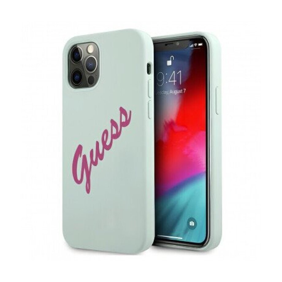 Husa Cover Guess Silicone pentru iPhone 12/12 Pro Vintage GUHCP12MLSVSBF Fucshia thumb