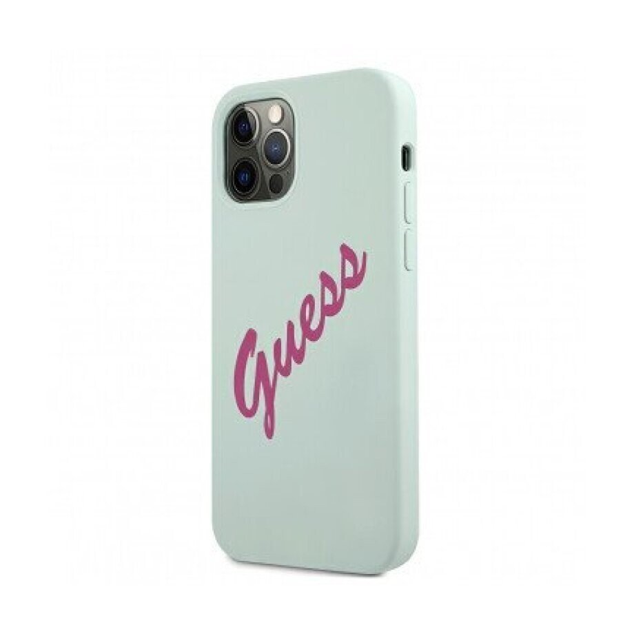 Husa Cover Guess Silicone pentru iPhone 12/12 Pro Vintage GUHCP12MLSVSBF Fucshia thumb