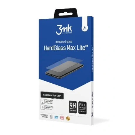 Folie Sticla 3MK Hardglass Max Lite pentru iPhone 13 Mini Negru