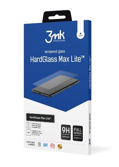 Folie Sticla 3MK Hardglass Max Lite pentru iPhone 13 Pro Max Negru thumb
