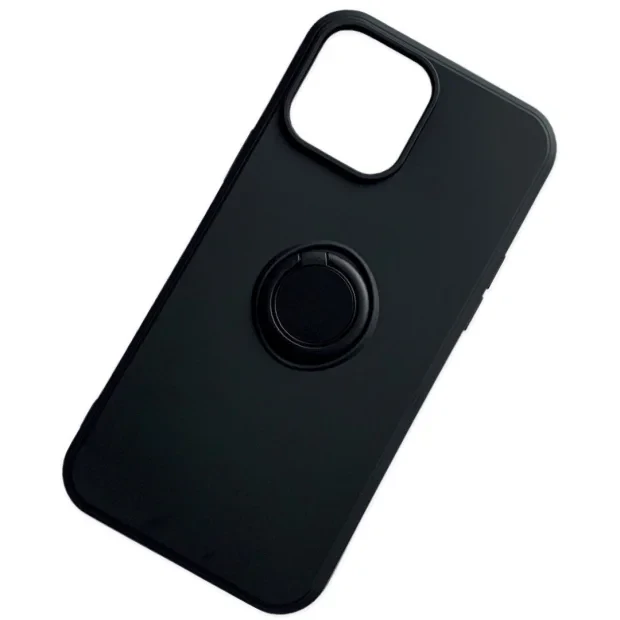 Husa Cover Silicon Finger Grip pentru Iphone 13 Negru