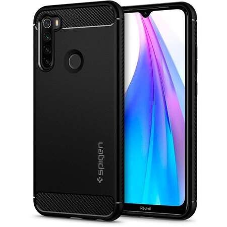 Husa Cover Spigen Rugged Armor pentru Xiaomi Redmi Note 8T Matte Black thumb