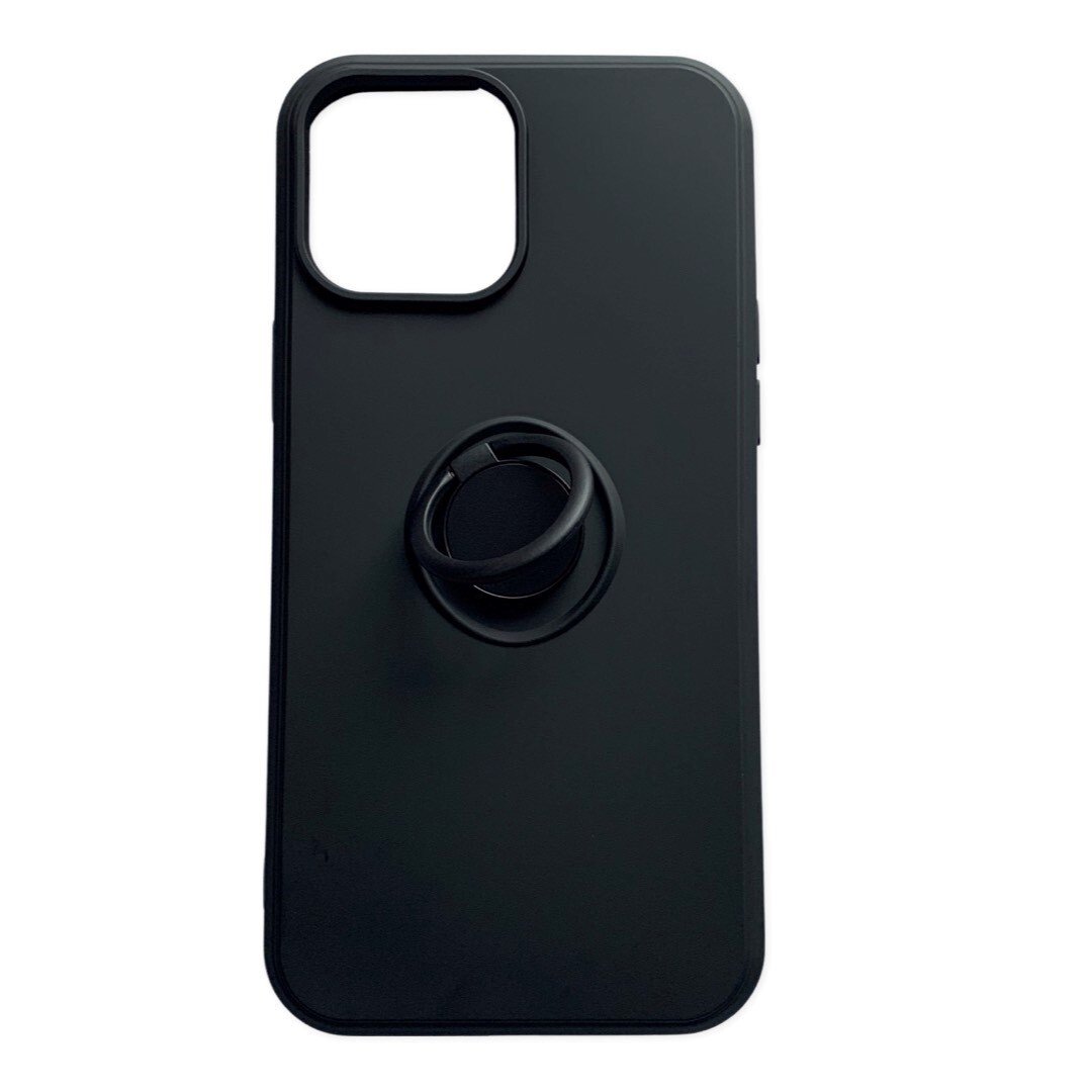 Husa Cover Silicon Finger Grip pentru Iphone 13 Mini Negru thumb