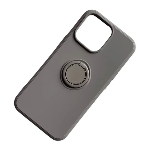 Husa Cover Silicon Finger Grip pentru Iphone 13 Pro Max  Gri