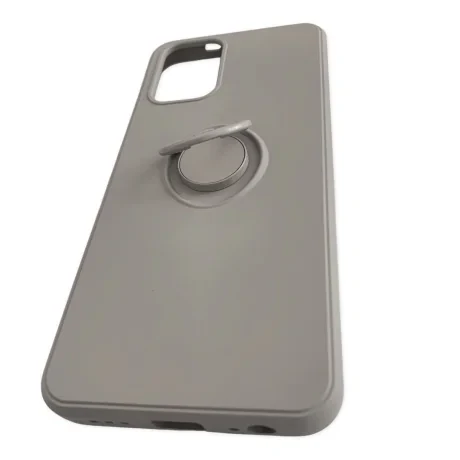 Husa Cover Silicon Finger Grip pentru Xiaomi Redmi Note 10/ 10s Gri