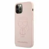 Husa Cover Karl Lagerfeld Iconic outline Silicone pentru iPhone 12/12 Pro Pink