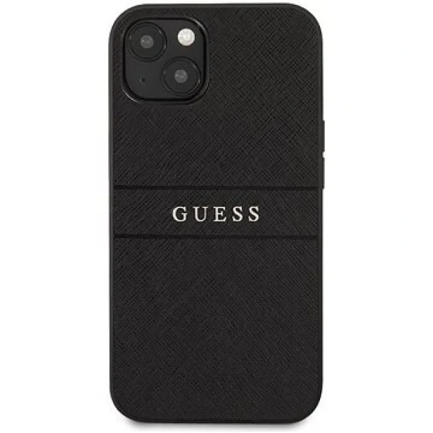 Cover Guess Saffiano V Stitch pentru iPhone 13 Pro Black