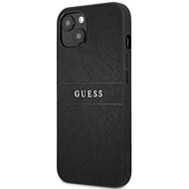 Cover Guess Saffiano V Stitch pentru iPhone 13 Pro Black