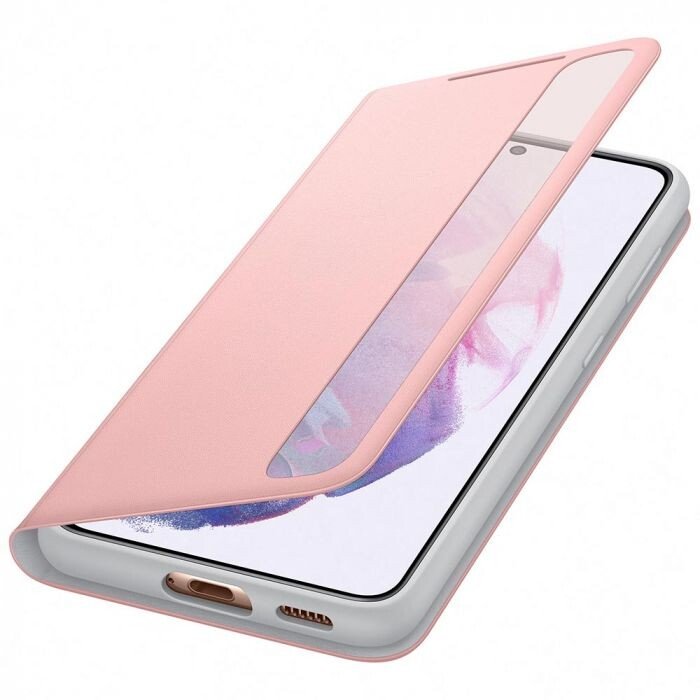 Husa Cover Clear View Cover pentru Samsung Galaxy S21  Pink thumb