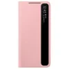 Husa Cover Clear View Cover pentru Samsung Galaxy S21  Pink