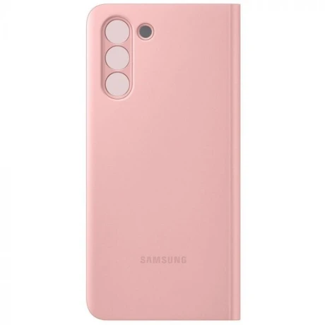 Husa Cover Clear View Cover pentru Samsung Galaxy S21  Pink