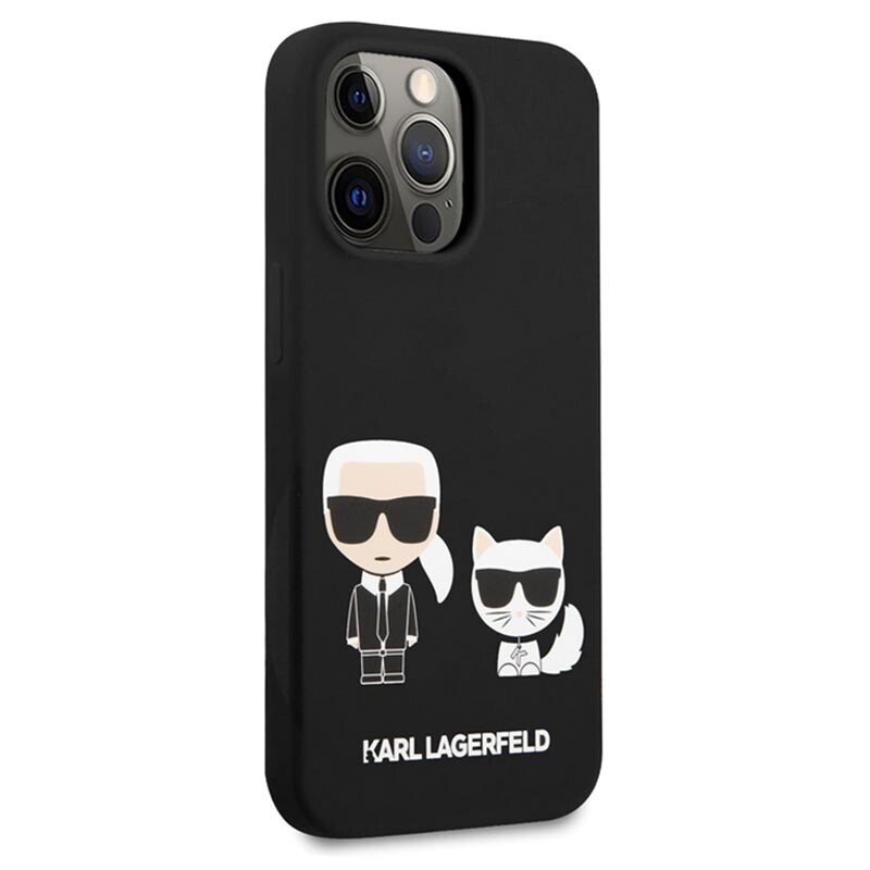 Husa Cover Silicone Case Karl Lagerfeld Liquid pentru iPhone 13 Pro Max Black thumb