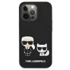 Husa Cover Silicone Case Karl Lagerfeld Liquid pentru iPhone 13 Pro Max Black