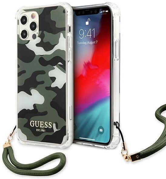 Husa Cover Guess Camo pentru iPhone 12/12 Pro Khaki IPHONE thumb