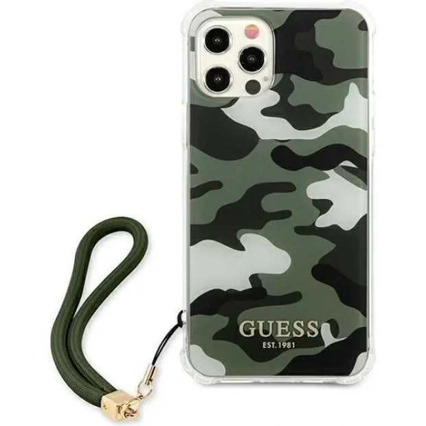 Husa Cover Guess Camo pentru iPhone 12/12 Pro Khaki IPHONE