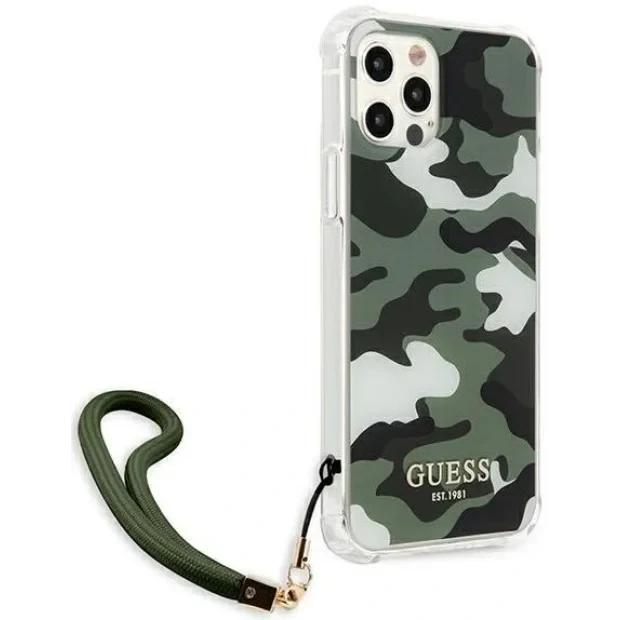 Husa Cover Guess Camo pentru iPhone 12/12 Pro Khaki IPHONE