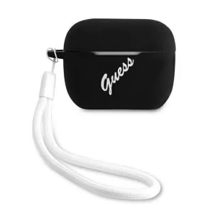 Husa Airpods Guess Vintage GUACAPLSVSBW pentru Airpods Pro Black