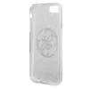 Husa Cover Guess Glitter pentru iPhone 7/8/SE2 Circle Logo Argintiu