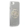 Husa Cover Guess Glitter pentru iPhone 7/8/SE2 Circle Logo Argintiu