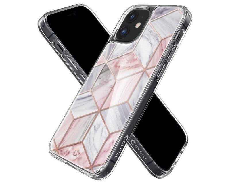 Husa Cover Spigen Cyrill Cecile pentru Iphone 12 Mini Marble Pink thumb