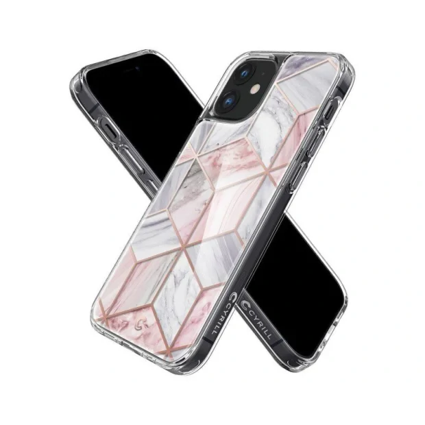 Husa Cover Spigen Cyrill Cecile pentru Iphone 12 Mini Marble Pink