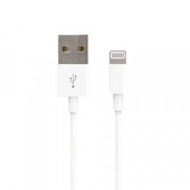 Cablu Forever USB - Lightning 1,0 m 1A alb