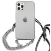 Husa Cover Guess Chain and Script PC 4G pentru iPhone 12 Pro Max Clear