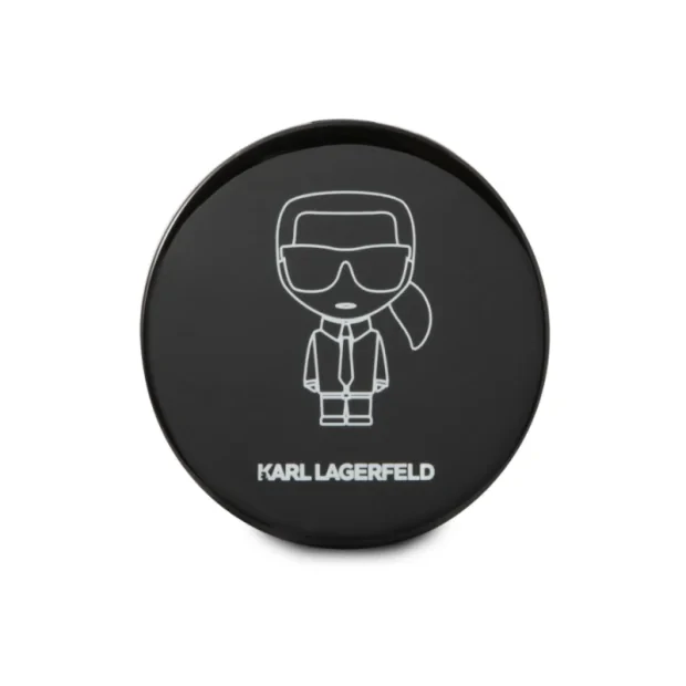 Husa Cover Karl Lagerfeld Bundle Iconic pentru Airpods Pro Black + Baterie Externa 2000 mAh